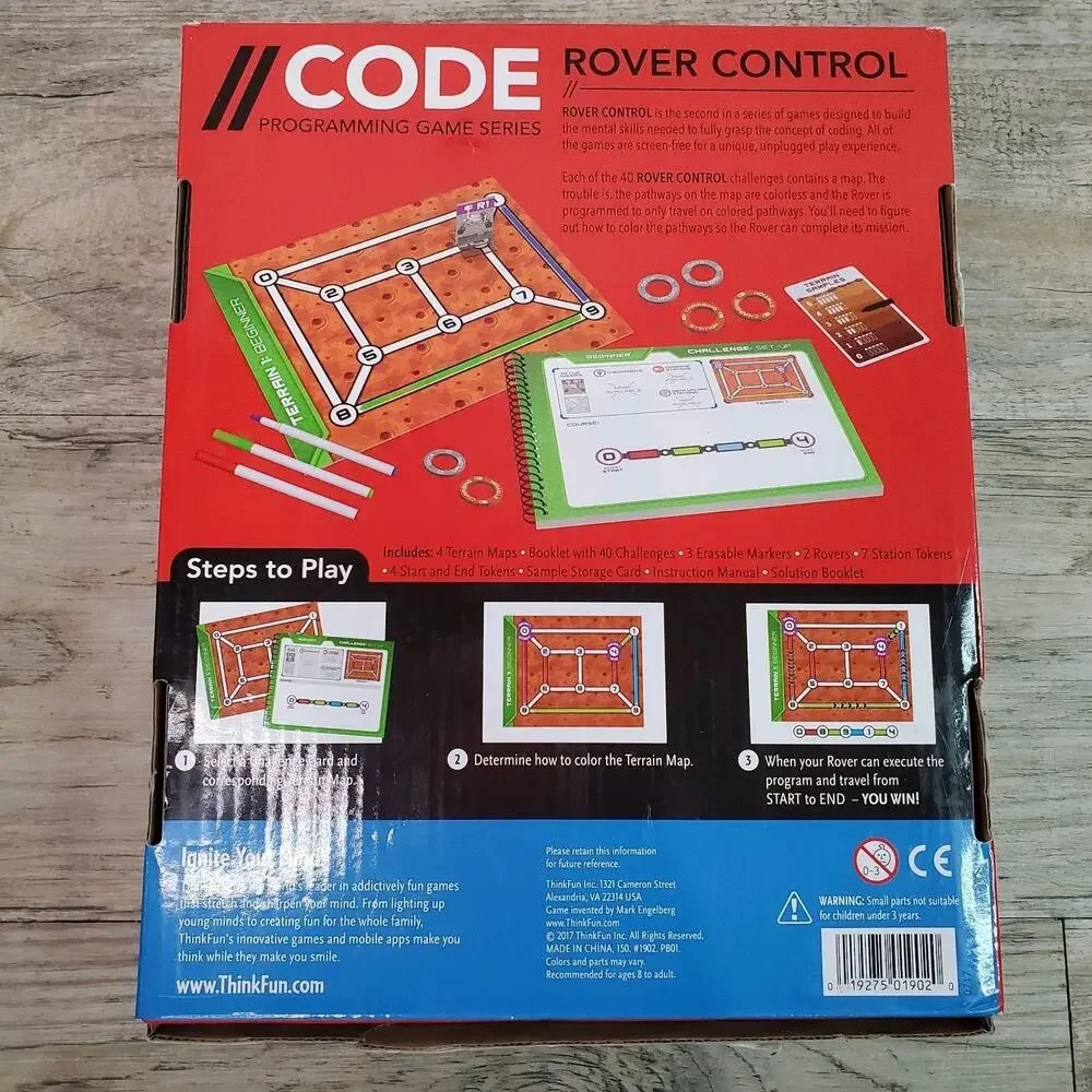 Thinkfun Rover Control Programming Game Series Learn Coding Concepts MISSING PC - Picture 10 of 10